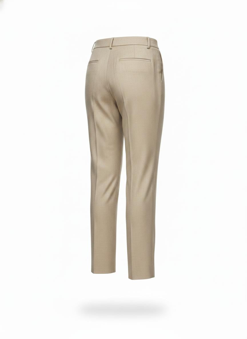 Women's Beige Straight Pants