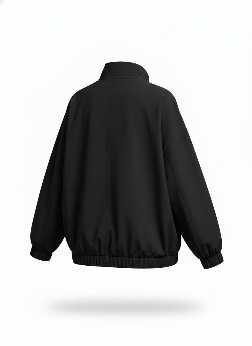 Women's Black Zip Spring Jacket