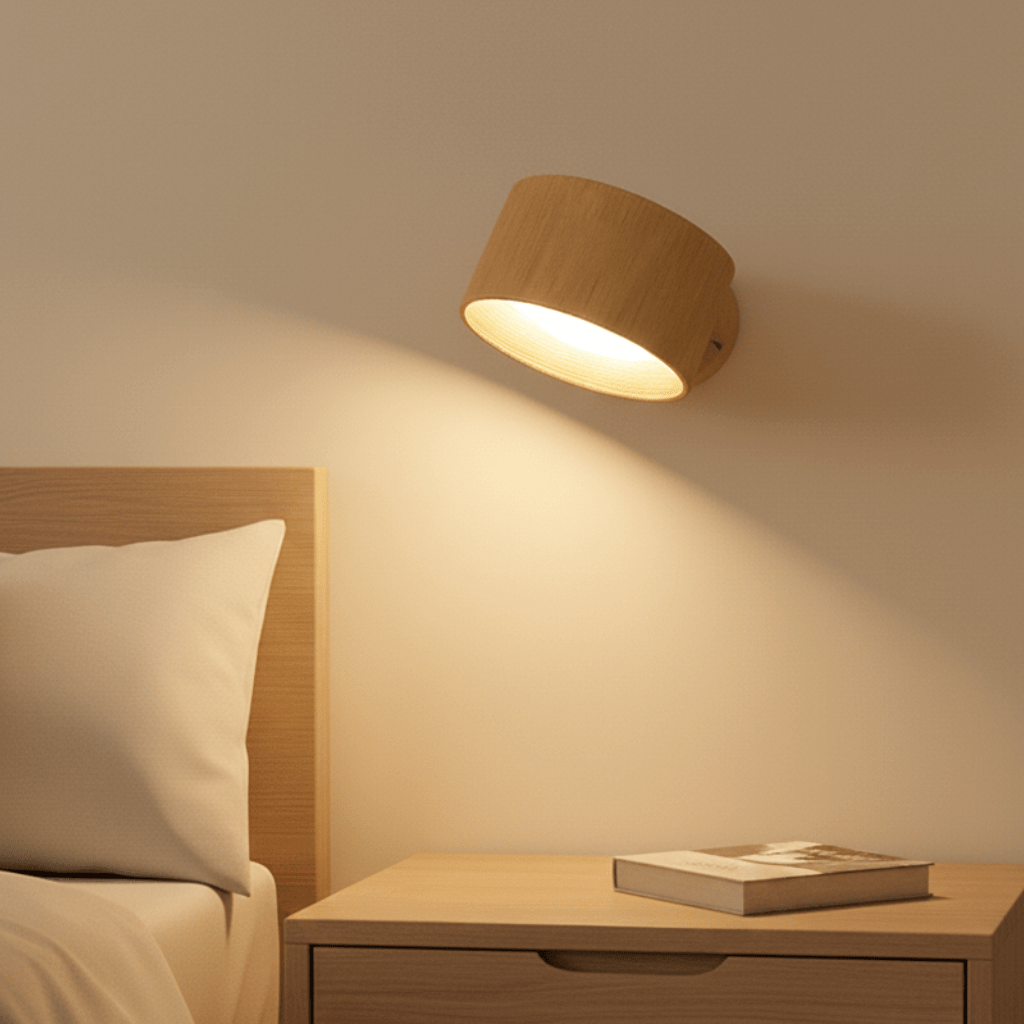 Nordlicht LED Wandleuchte kabellos dimmbar mit Fernbedienung