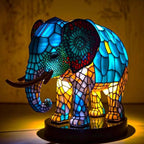 LichtTier Tiffany bordlampe med dyremotiv