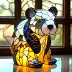 LichtTier Tiffany bordlampe med dyremotiv