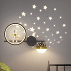 SternLumi Kinder LED Wandleuchte Sternenprojektion Warm
