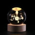 LumiSphere 3D Kristallkugel mit LED-Beleuchtung