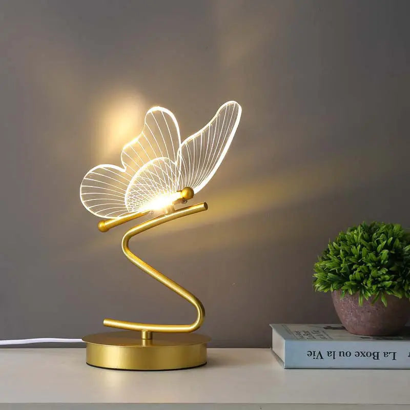 SchmetterGlanz Tischleuchte mit LED Dimmbar Dekorative Gestaltung