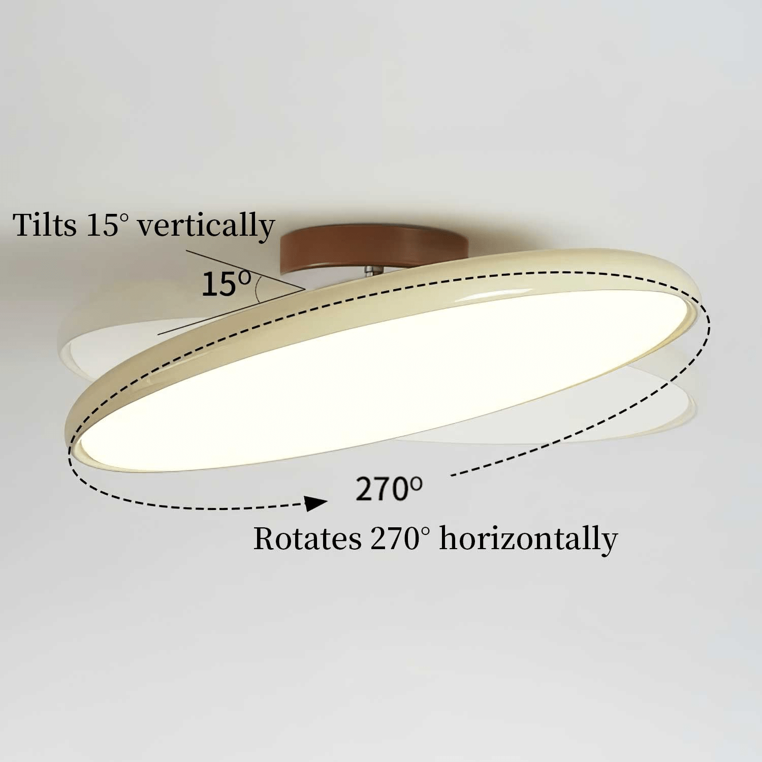 Verstellbare LED Deckenleuchte mit Schwenkbarem Spotdesign