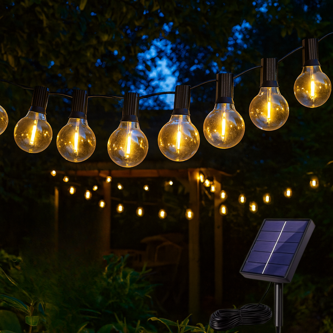 Lichtzauber LED-Terrassenlichterkette USB für Garten und Balkon