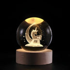 LumiSphere 3D Kristallkugel mit LED-Beleuchtung