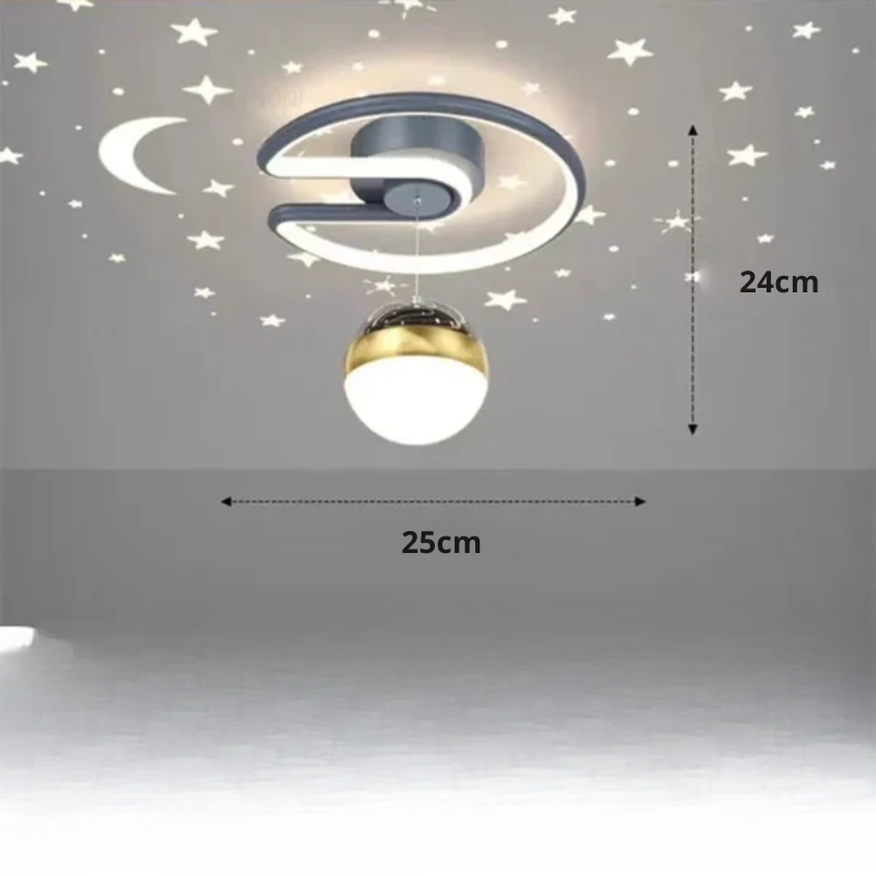 SternAura LED Deckenlampe mit Sternenhimmel-Effekt
