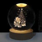LumiSphere 3D Kristallkugel mit LED-Beleuchtung