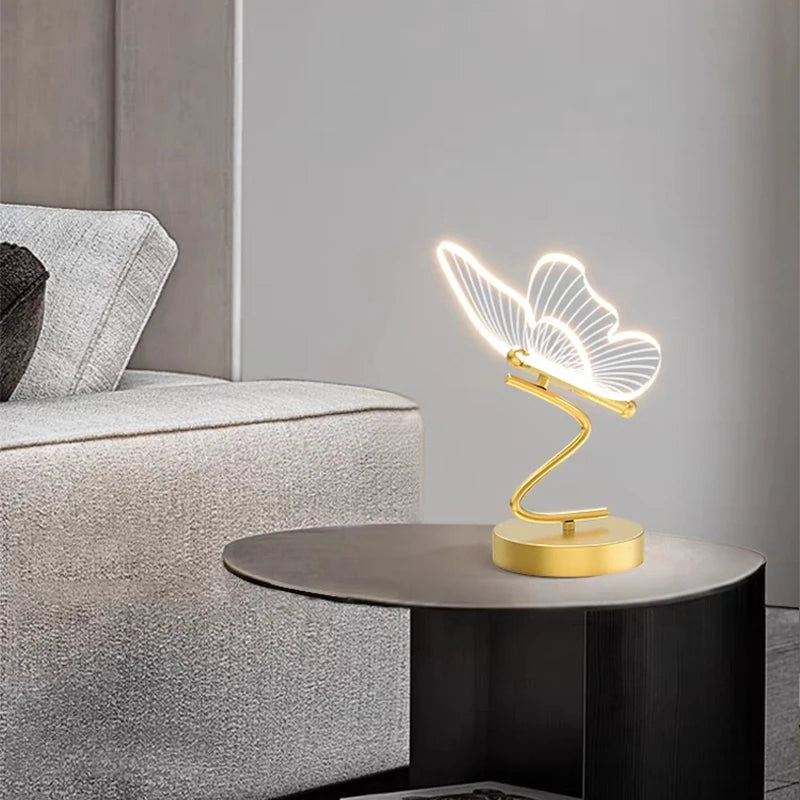 SchmetterGlanz Tischleuchte mit LED Dimmbar Dekorative Gestaltung