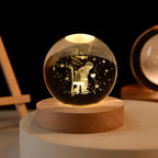 LumiSphere 3D Kristallkugel mit LED-Beleuchtung