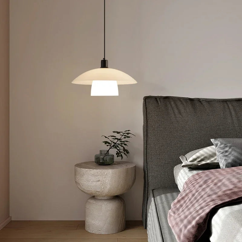 ZenLicht Glas Pendelleuchte Minimalistisch Japanisch Warmweiß
