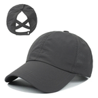AirFlowCap Sportkappe aus Mesh mit Pferdeschwanzöffnung