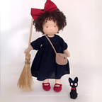 Sanfte Naturspiel Puppe Kinder Naturfaser 35 cm