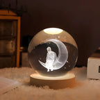 LumiSphere 3D Kristallkugel mit LED-Beleuchtung