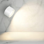 LED væglampe trådløs med drejelig lampehoved og USB-opladning