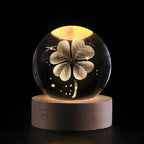 LumiSphere 3D Kristallkugel mit LED-Beleuchtung