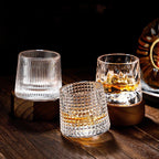SpinCask Drehbare Whiskygläser aus Kristallglas 300 ml