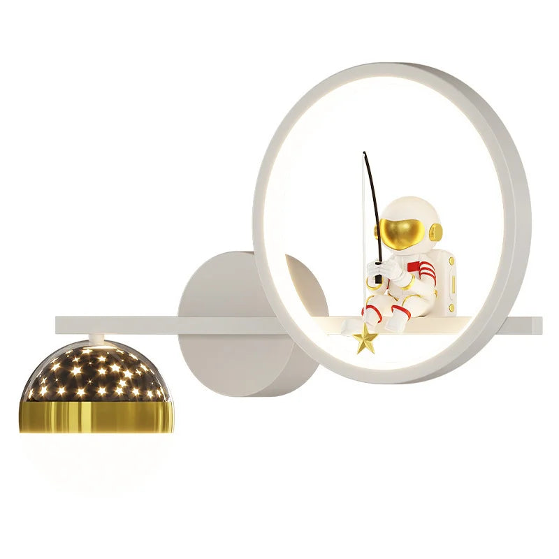 SternLumi Kinder LED Wandleuchte Sternenprojektion Warm