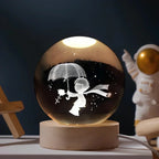 LumiSphere 3D Kristallkugel mit LED-Beleuchtung