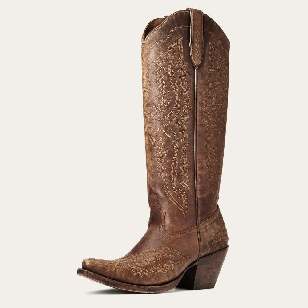 Westoria Cowboystiefel Damen – Bestickte Westernstiefel mit Absatz
