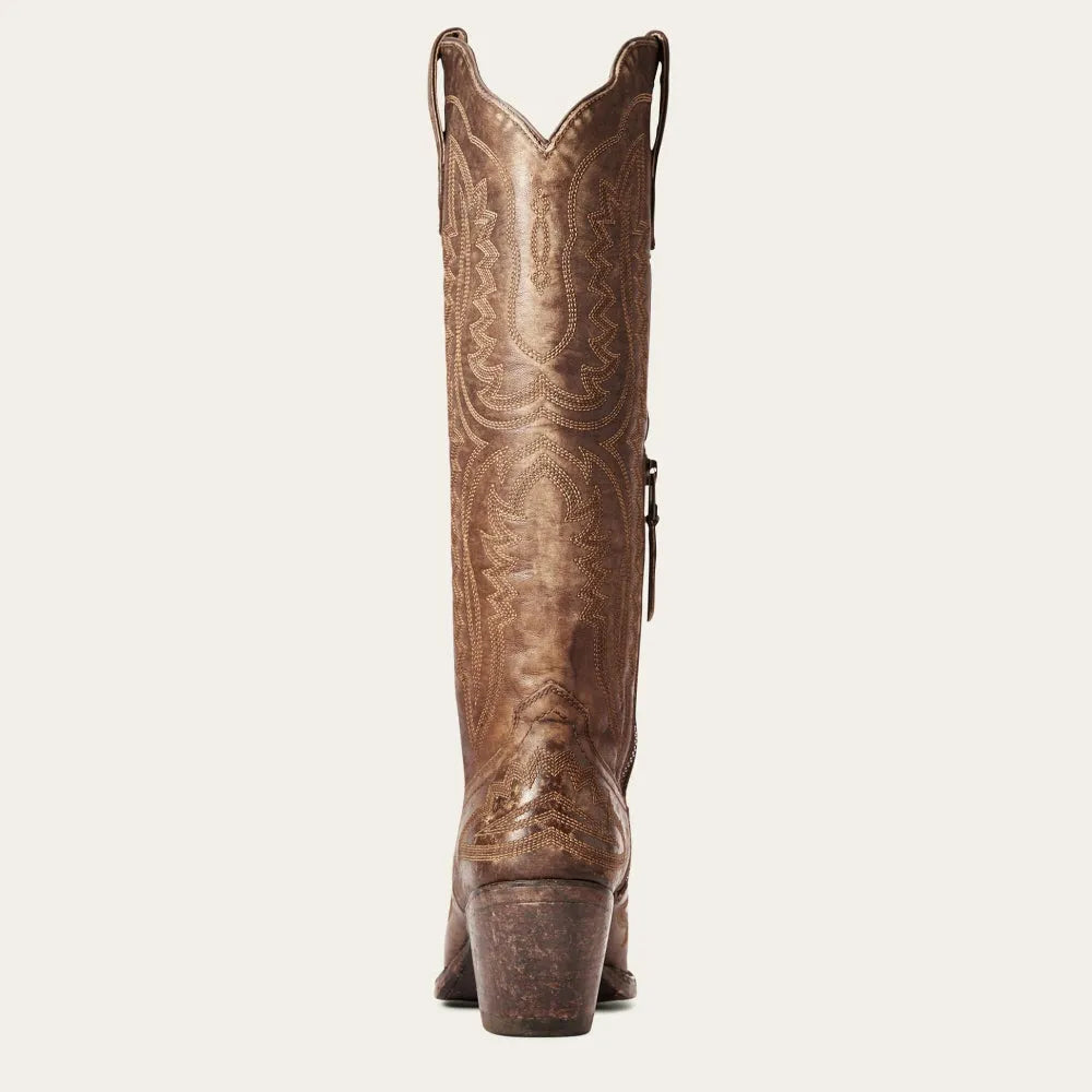 Westoria cowboystøvler til damer – broderede westernstøvler med hæl