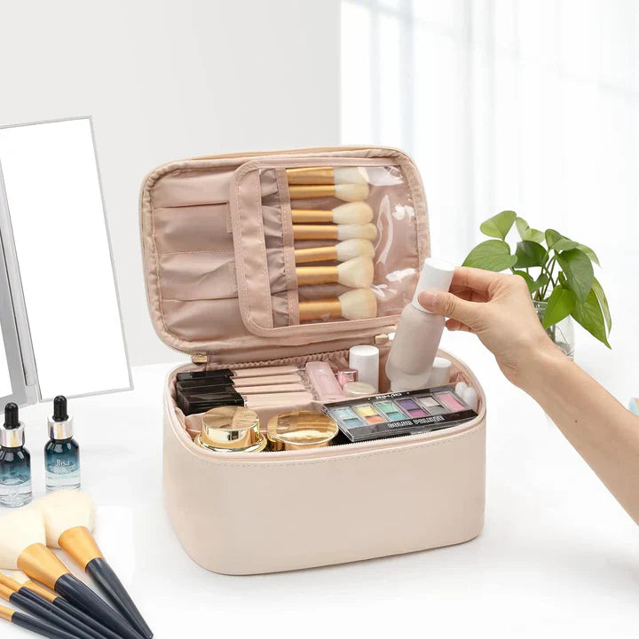BeautyCase rejse kosmetikorganisator med justerbare rum