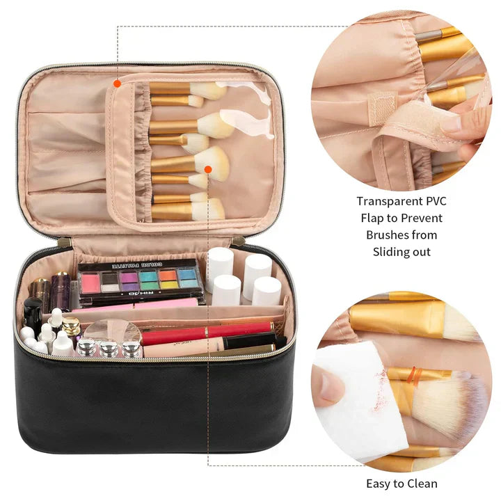 BeautyCase rejse kosmetikorganisator med justerbare rum