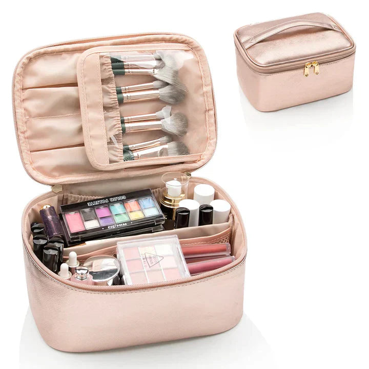BeautyCase rejse kosmetikorganisator med justerbare rum