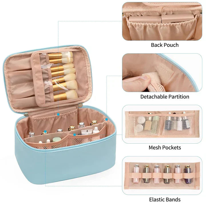 BeautyCase rejse kosmetikorganisator med justerbare rum