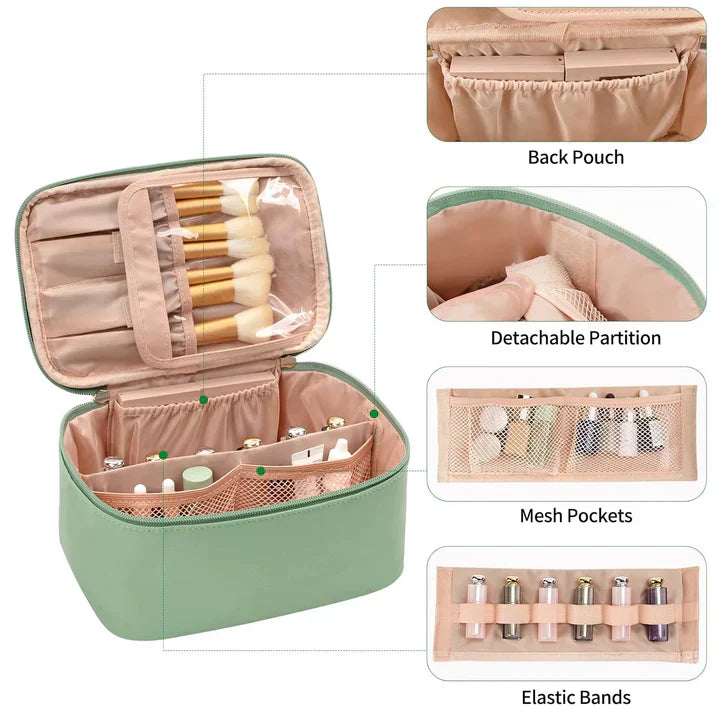BeautyCase rejse kosmetikorganisator med justerbare rum