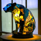 LichtTier Tiffany bordlampe med dyremotiv