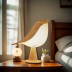 NestGlow Vogel Nachtlampe mit Touchsteuerung und USB-Aufladung
