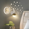 SternLumi Kinder LED Wandleuchte Sternenprojektion Warm