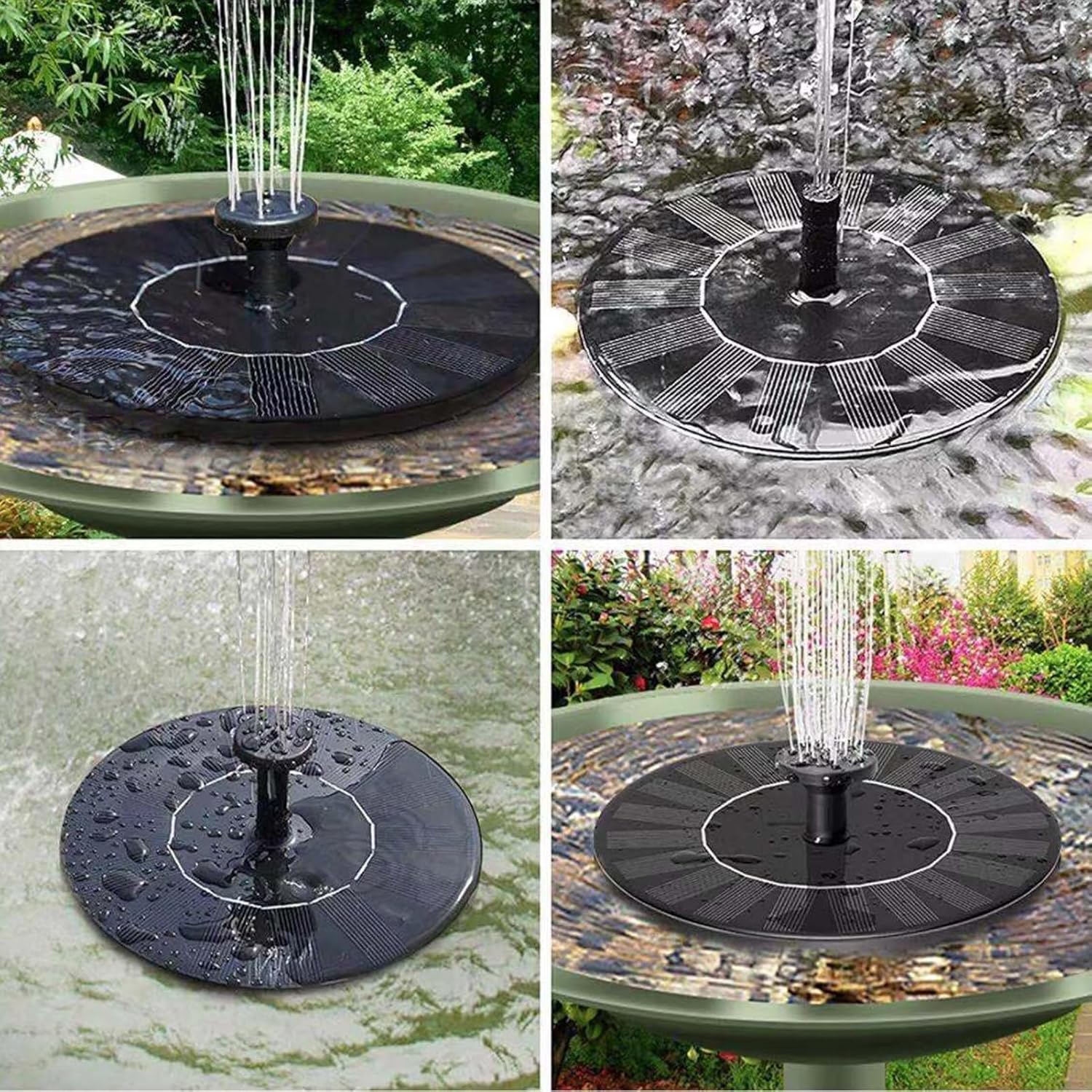 SolarFlow Schwimmender Solarbrunnen für Teich und Vogelbad