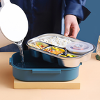 WarmPort bento lunchbox ze stali nierdzewnej z przegródkami i miską na zupę