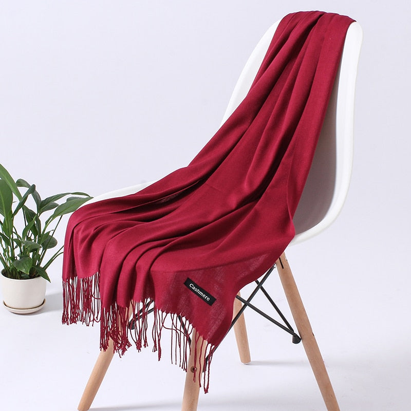 WinterWeich Damen Schal Elegant Warm Polyester