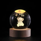 LumiSphere 3D Kristallkugel mit LED-Beleuchtung