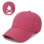 AirFlowCap Sportkappe aus Mesh mit Pferdeschwanzöffnung