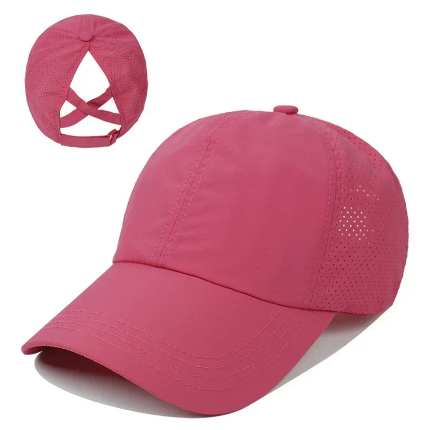 AirFlowCap Sportkappe aus Mesh mit Pferdeschwanzöffnung