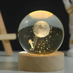 LumiSphere 3D Kristallkugel mit LED-Beleuchtung