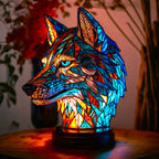 LichtTier Tiffany bordlampe med dyremotiv