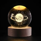 LumiSphere 3D Kristallkugel mit LED-Beleuchtung