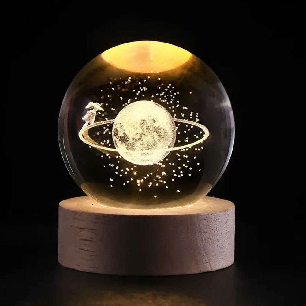 LumiSphere 3D Kristallkugel mit LED-Beleuchtung