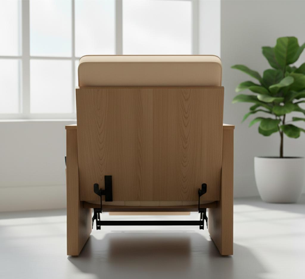 Sessel mit Verstellbarer Rückenfläche und Ausfahrbarem Beinsegment