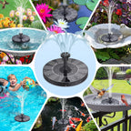 SolarFlow Schwimmender Solarbrunnen für Teich und Vogelbad