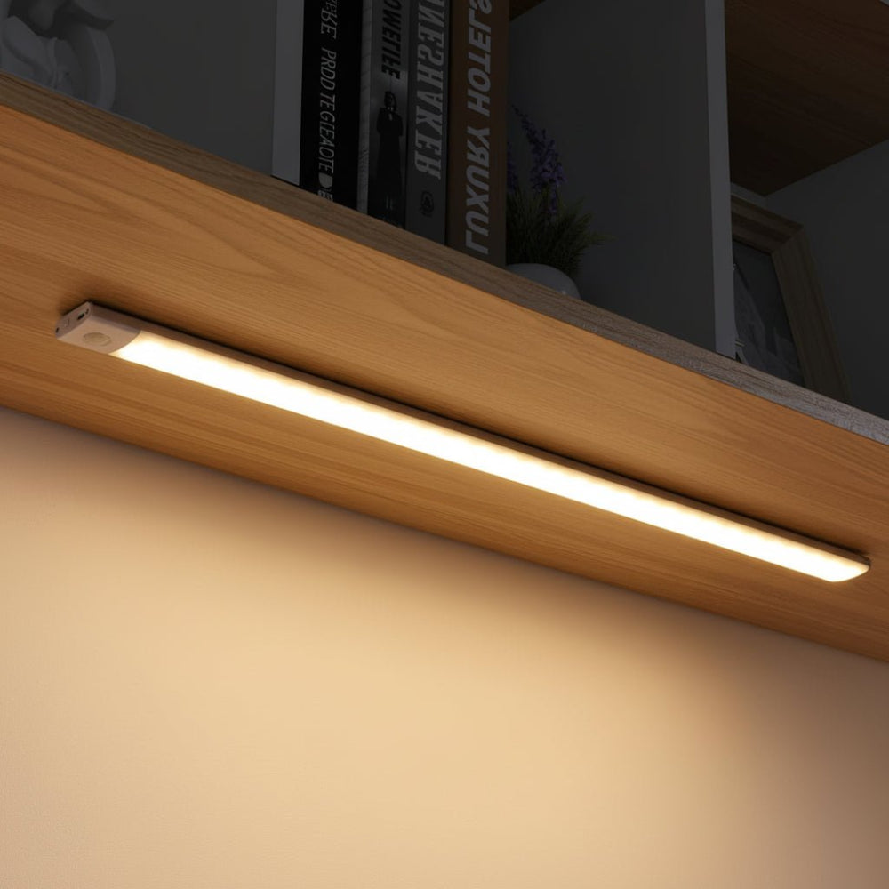 Listwa LED z czujnikiem do oświetlenia szafek, bezprzewodowa, USB, ściemniana