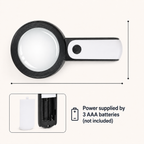 KlarSicht 30x LED Handlupe