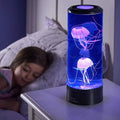 AquaGlow Quallenlampe mit LED-Lichteffekten