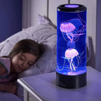 AquaGlow Quallenlampe mit LED-Lichteffekten